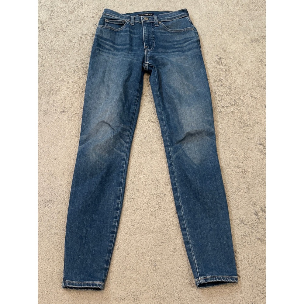 Lucky Brand Bridgette High Rise Skinny Jeans Blue Denim 2 26R Medium Wash